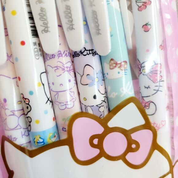 Brand New Set Of 6 Hello Kitty Gel Pens - Picture 2 of 4